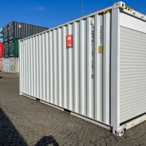 Contêiner 20 pés High Cube com portas de enrolar